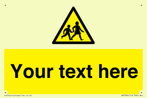 Custom Warning children Sign